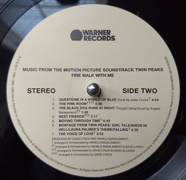 Angelo Badalamenti - Twin Peaks - Fire Walk With Me (Music From The Motion Picture Soundtrack) | Warner Records (081227940294) - 4 Angelo Badalamenti - Twin Peaks - Fire Walk With Me (Music From The Motion Picture Soundtrack) | Warner Records (081227940294) - 4