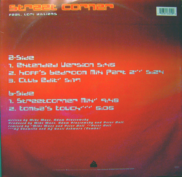 Street Corner Feat. Lori Williams - For Your Touch | Club Culture (0630-16321-0) - 2