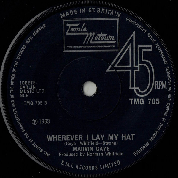 Marvin Gaye - Too Busy Thinking About My Baby | Tamla Motown (TMG 705) - 2