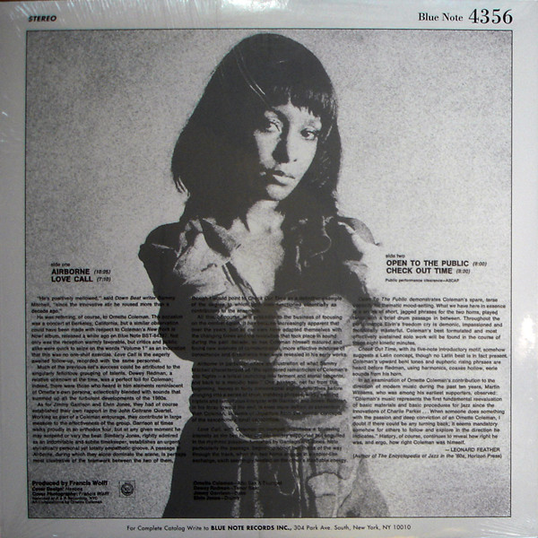 Ornette Coleman - Love Call | Blue Note (BLP 4356) - 2 Ornette Coleman - Love Call | Blue Note (BLP 4356) - 2