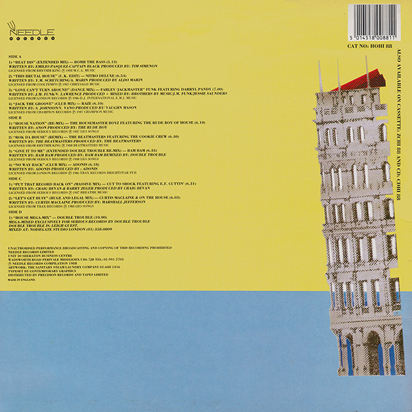 Various - House Hits | Needle Records (HOHI 88) - 2