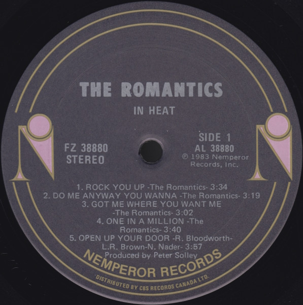 The Romantics - In Heat | Nemperor Records (FZ 38880) - 3