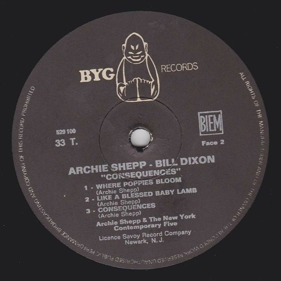 Archie Shepp / Bill Dixon - Consequences | BYG Records (BYG 529 100) - 4