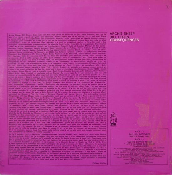 Archie Shepp / Bill Dixon - Consequences | BYG Records (BYG 529 100) - 2