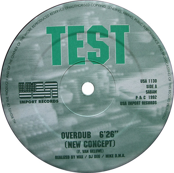 Test - Overdub | USA Import Records (USA 1130) - 3