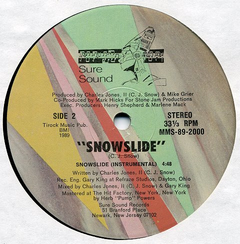 C.J. Snow - Snowslide | Sure Sound Records (MMS-89-2000) - 2