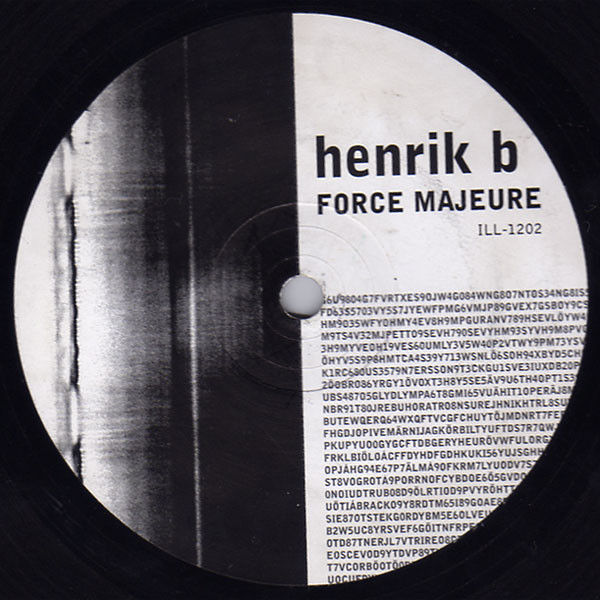 Henrik B - Force Majeure | Illgorhythm Recordings (ill1202)