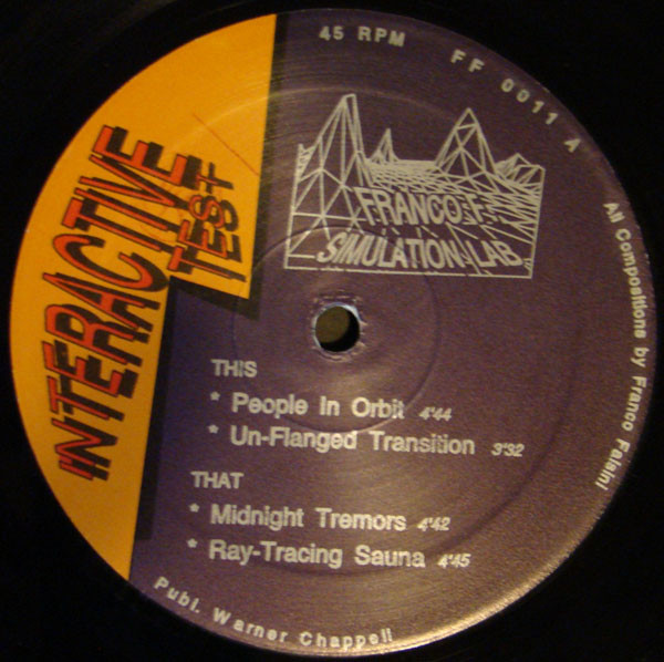 Franco Falsini - Simulation Lab | Interactive Test (FF 0011)