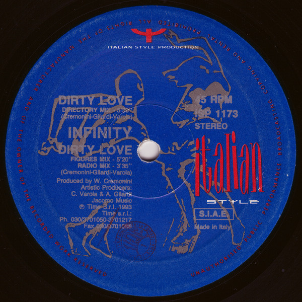 Infinity - Dirty Love | Italian Style Production (ISP 1173) - main Infinity - Dirty Love | Italian Style Production (ISP 1173) - main
