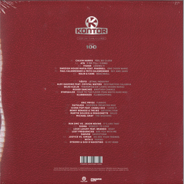 Various - Kontor - Top Of The Clubs Volume 100 | Kontor Records (2912681KON) - 2