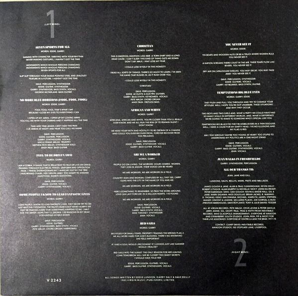 China Crisis - Difficult Shapes & Passive Rhythms - Some People Think It's Fun To Entertain | Virgin (V 2243) - 3