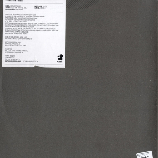 Niels Van Gogh vs. Eniac - Pulverturm 2.0 | Kosmo Records (KOS 2101) - 3