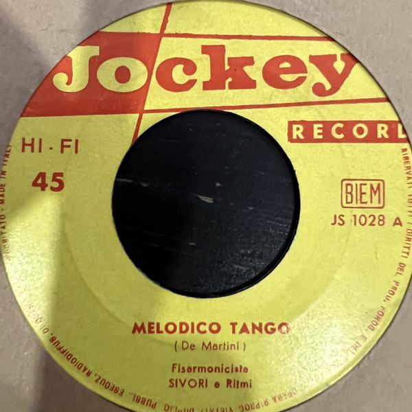 Sivori - Melodico Tango / Tango Dei Baci | Jockey Record (JS 1028) Sivori - Melodico Tango / Tango Dei Baci | Jockey Record (JS 1028)