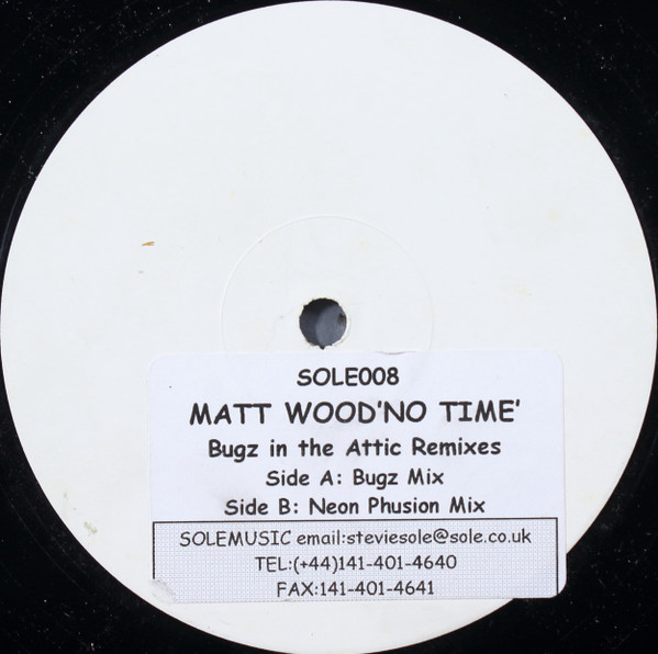 Matt Wood - No Time (Bugz In The Attic Remixes) | Sole Music (SOLE008)