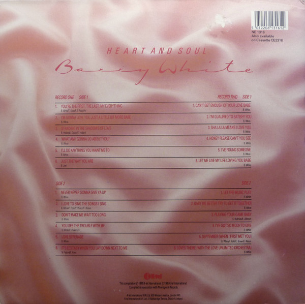 Barry White - Heart And Soul | K-tel (NE 1316) - 4
