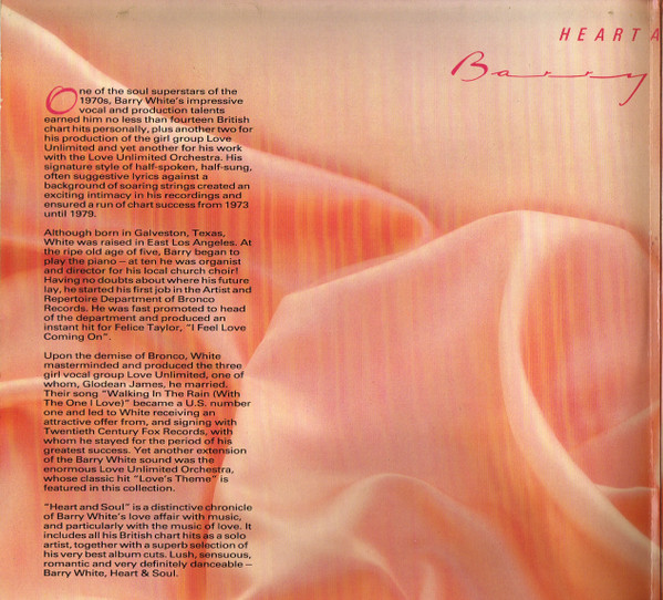 Barry White - Heart And Soul | K-tel (NE 1316) - 2