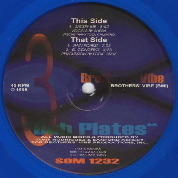 Brothers' Vibe - Dub Plates 3 | S.O.M. Records (SOM 1232) - main Brothers' Vibe - Dub Plates 3 | S.O.M. Records (SOM 1232) - main