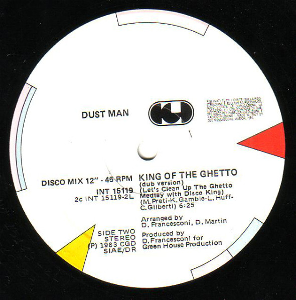 Dust Man - King Of The Ghetto | CGD (INT 15119) - 2