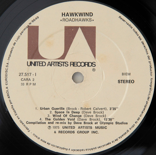 Hawkwind - Roadhawks | United Artists Records (27.517-I) - 3