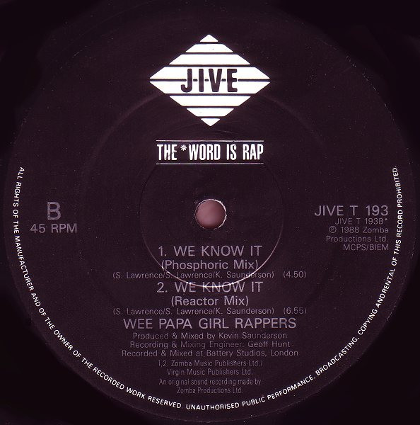 The Wee Papa Girl Rappers - Soulmate | Jive (JIVE T 193) - 4
