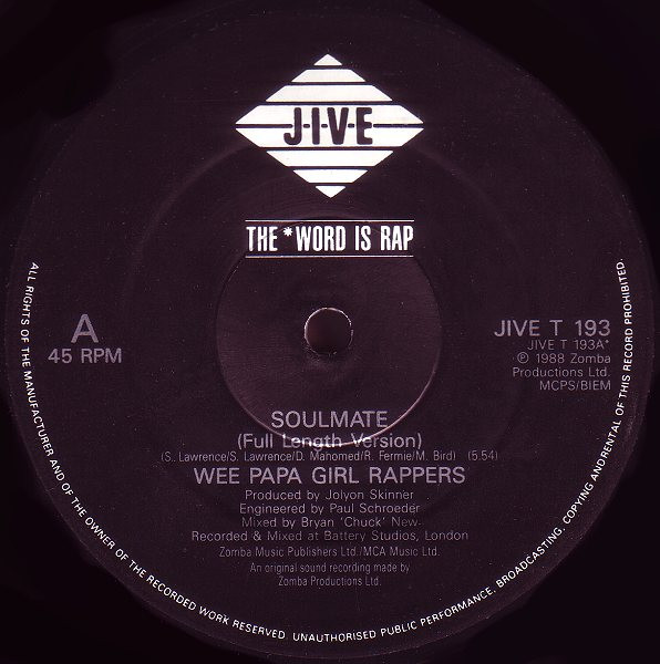 The Wee Papa Girl Rappers - Soulmate | Jive (JIVE T 193) - 3
