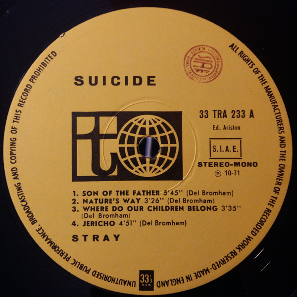 Stray - Suicide | Transatlantic Records (TRA 233) - 2 Stray - Suicide | Transatlantic Records (TRA 233) - 2
