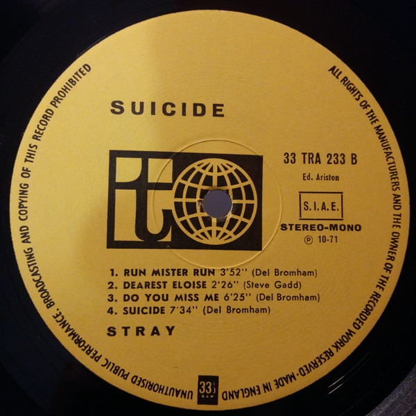Stray - Suicide | Transatlantic Records (TRA 233) - 3 Stray - Suicide | Transatlantic Records (TRA 233) - 3