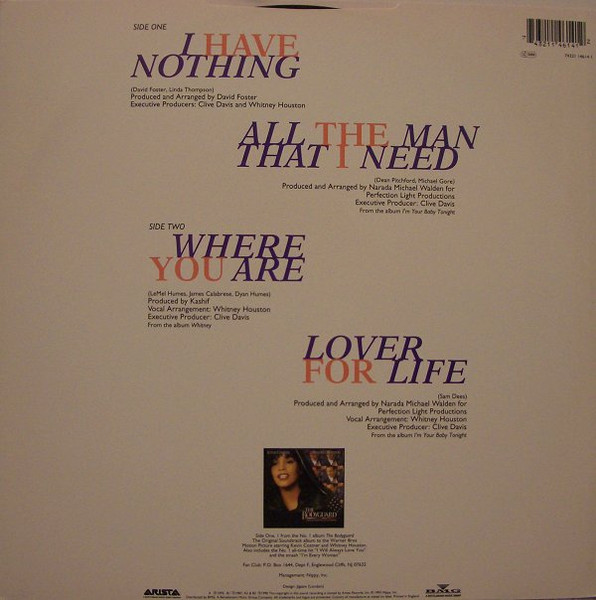 Whitney Houston - I Have Nothing | Arista (74321 14614 1) - 2
