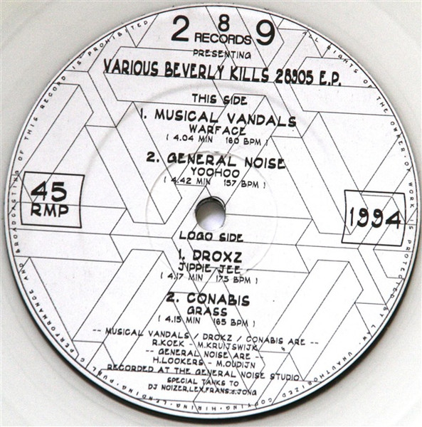 Various - Beverly Kills 28905 E.P. | 289 Records (289-5) - 3