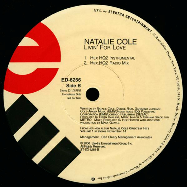 Natalie Cole - Livin' For Love | Elektra (ED 6256) - 4 Natalie Cole - Livin' For Love | Elektra (ED 6256) - 4