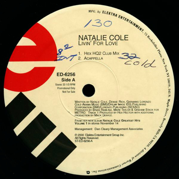 Natalie Cole - Livin' For Love | Elektra (ED 6256) - 2 Natalie Cole - Livin' For Love | Elektra (ED 6256) - 2