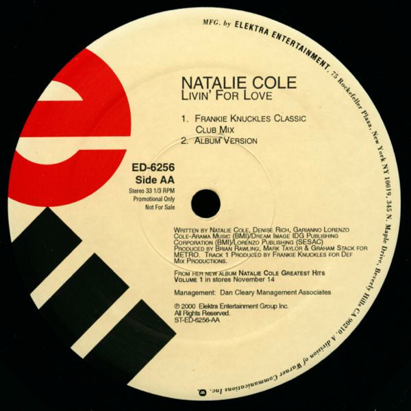 Natalie Cole - Livin' For Love | Elektra (ED 6256) - 3 Natalie Cole - Livin' For Love | Elektra (ED 6256) - 3