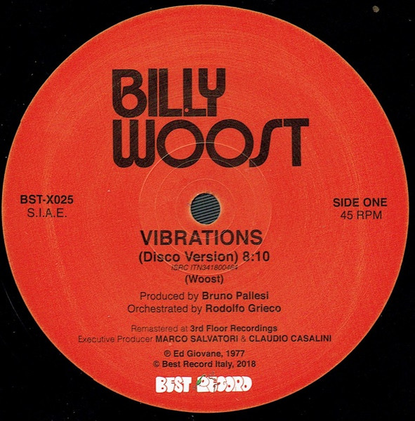 Billy Woost - Vibrations | Best Record Italy (BST-X025) - 2 Billy Woost - Vibrations | Best Record Italy (BST-X025) - 2