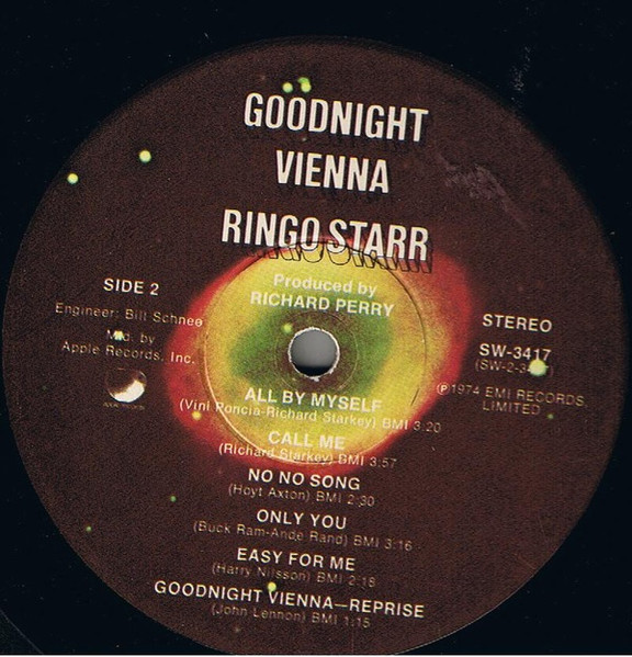 Ringo Starr - Goodnight Vienna | Apple Records (SW-3417) - 4