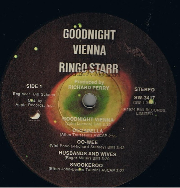 Ringo Starr - Goodnight Vienna | Apple Records (SW-3417) - 3