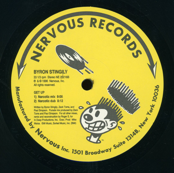 Byron Stingily - Get Up | Nervous Records (NE 20216) - 2
