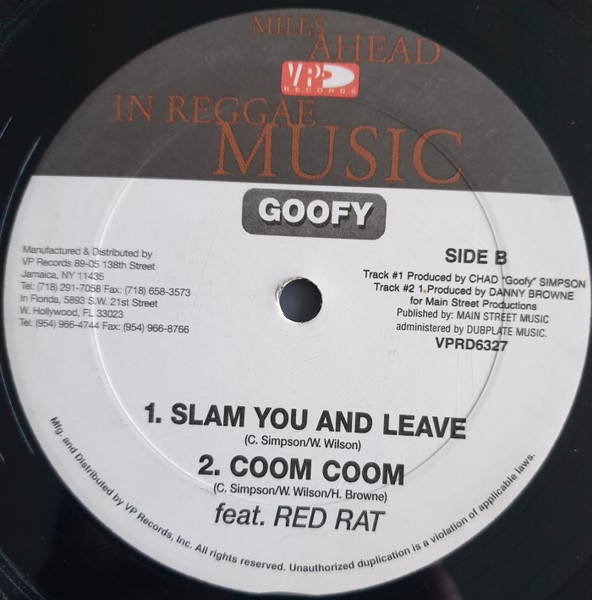 Goofy - Normal / Slam You And Leave / Coom Coom | VP Records (VPRD6327) - 2