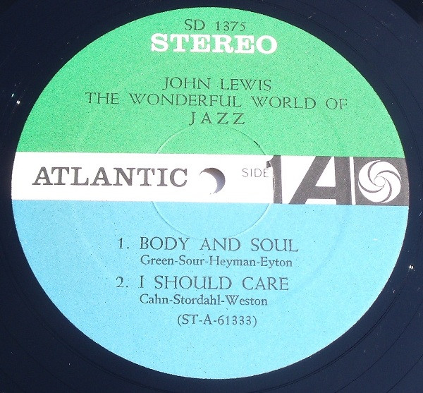 John Lewis - The Wonderful World Of Jazz | Atlantic (SD 1375) - 3