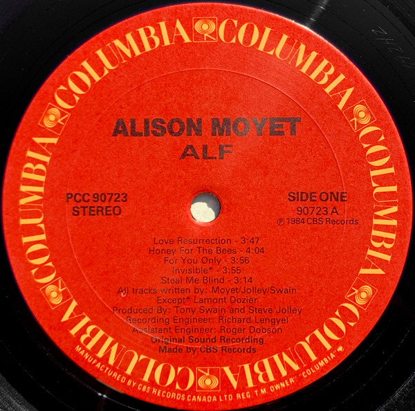 Alison Moyet - Alf | Columbia (PCC-90723) - 3