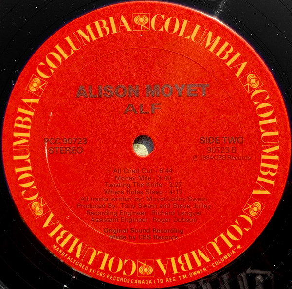 Alison Moyet - Alf | Columbia (PCC-90723) - 4