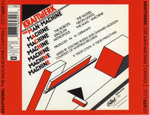 Kraftwerk - The Man Machine | Capitol Records (0777 7 46039 2 8) - 3