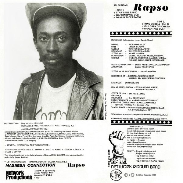 Brother Resistance - Rapso Take Over | Left Ear Records (LER 1003) - 2