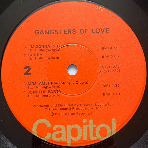 Gangsters Of Love - Gangsters Of Love | Capitol Records (ST-11237) - 4