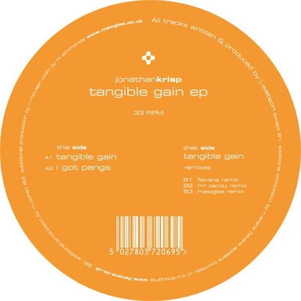 Jonathan Krisp - Tangible Gain EP | Cookshop (CKS06) - main