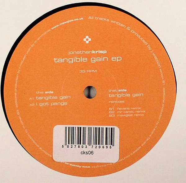 Jonathan Krisp - Tangible Gain EP | Cookshop (CKS06) - 2