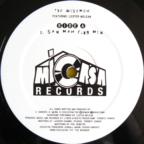 The Wisemen Featuring Lester Mclean - Sax Man | Mi Casa Records Inc. (Canada) (MCR-002)