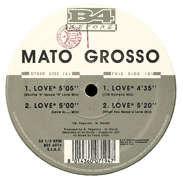 Mato Grosso - Love | B4 Before (BEF 4019) - 3