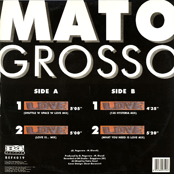 Mato Grosso - Love | B4 Before (BEF 4019) - 2