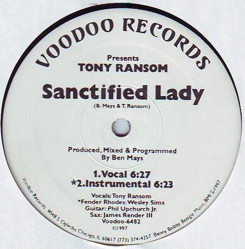 Tony Ransom - Sanctified Lady / Music | Voodoo Records (Voodoo-6482)
