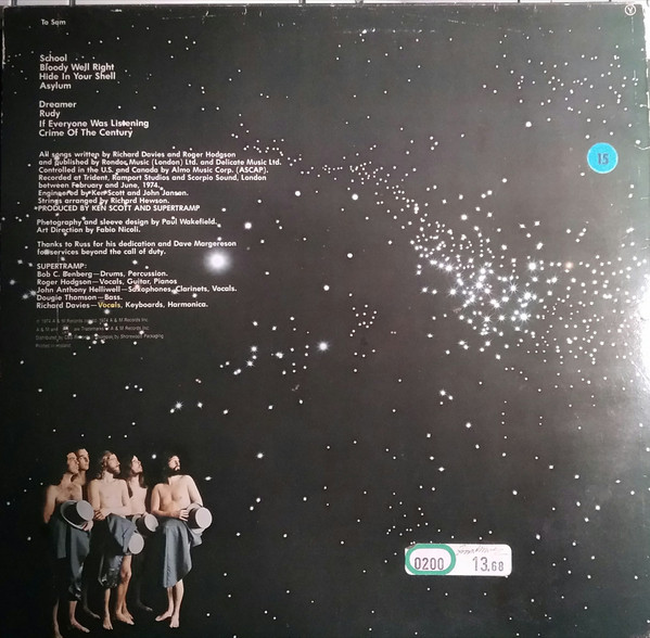 Supertramp - Crime Of The Century | A&M Records (AMLS 68258)